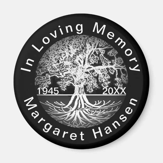 In Loving Memory Tree of Life Memorial Magnet (Front)