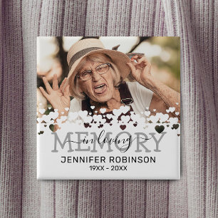 In Loving Memory Tribute Memorial Button