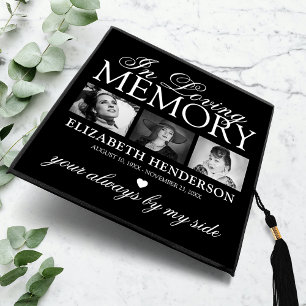 In Loving Memory Tribute Photo Graduation Cap Topper