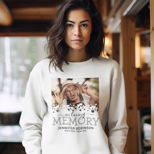 In Loving Memory Tribute Photo Sweatshirt