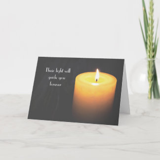 In Loving Memory Twin Loss Candle Card