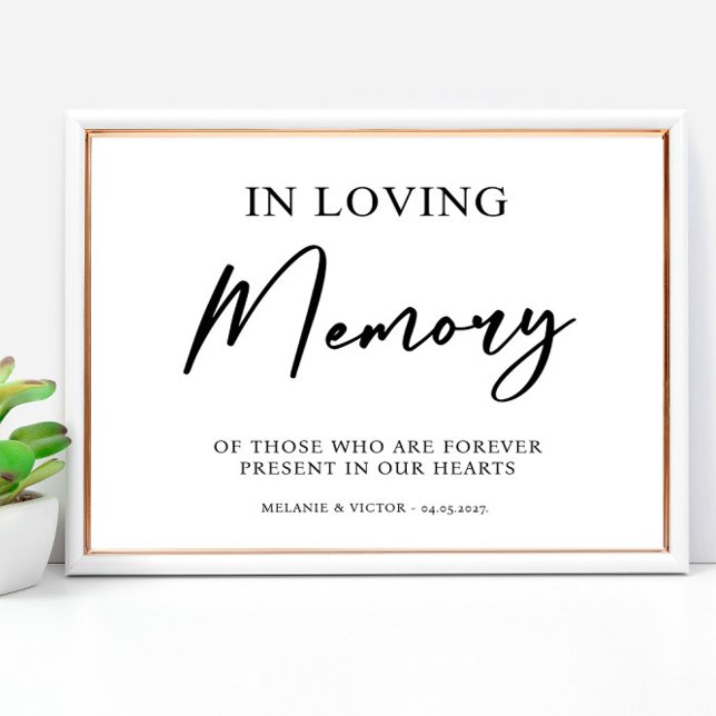 In loving memory Wedding Sign Poster (Creator Uploaded)