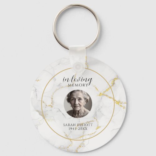 In Loving Memory with Photo | marble gold 