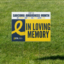In Loving Memory Yard Sign