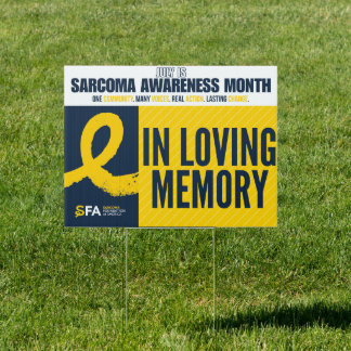 In Loving Memory Yard Sign