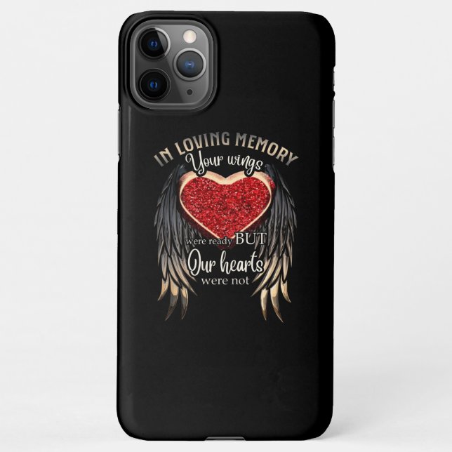 In Loving Memory Your Wings Were Ready iPhone Case (Back)
