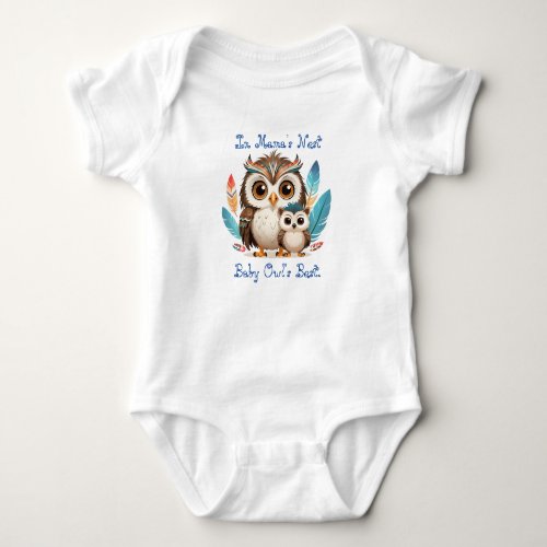 In Mamas Nest Baby Owls Best  Baby Bodysuit