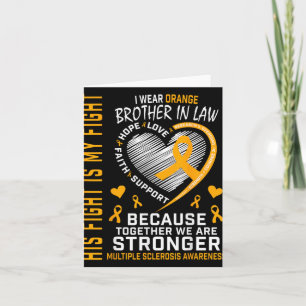 In March We Wear Orange Brother In Law Multiple Sc Card