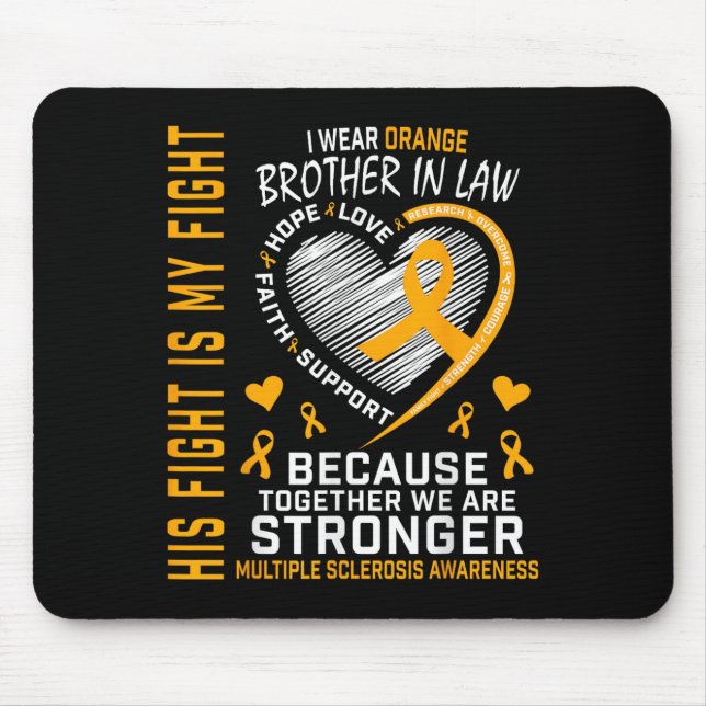 In March We Wear Orange Brother In Law Multiple Sc Mouse Pad (Front)