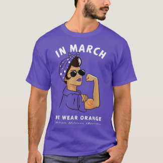 In March we Wear Orange MS Multiple Sclerosis Awar T-Shirt