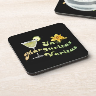 In Margaritas Veritas Beverage Coaster