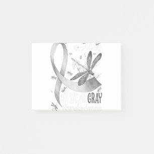 In May We Wear Gray Brain Cancer Awareness Post-it Notes
