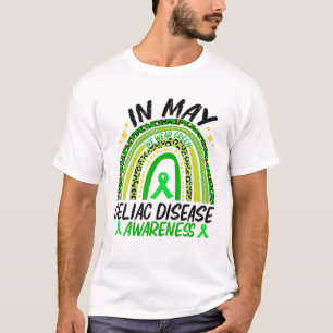 In May We Wear Green Celiac Disease Awareness Boho T-Shirt