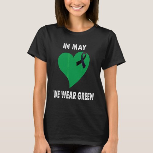 In May We Wear Green Celiac Disease Awareness Hear T_Shirt