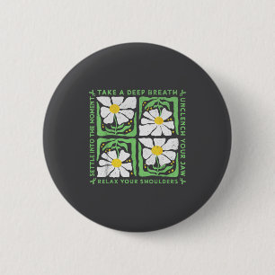 In May We Wear Green Mental Health Awareness  Button