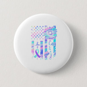 In May We Wear Ribbon Suicide Awareness Mental Hea Button