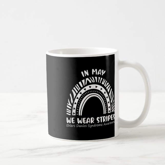 In May We Wear Stripes Shirt Ehlers Danlos Awarene Coffee Mug (Right)