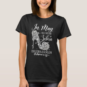 In May We Wear Zebra Butterfly Ehlers Danlos Syndr T-Shirt