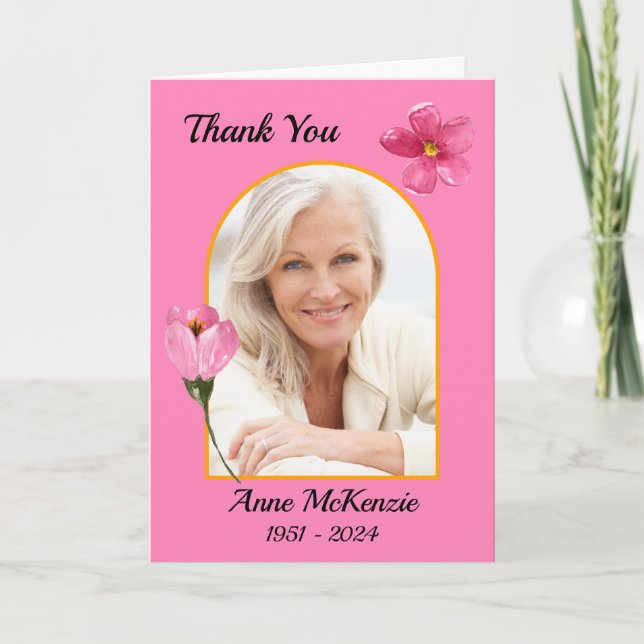 In Memorial Thank You Card  (Front)