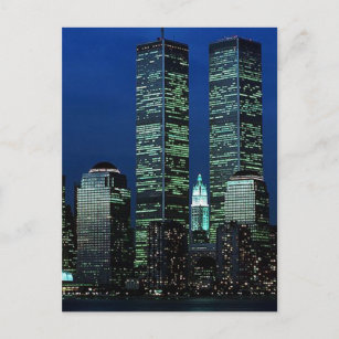 In Memoriam In memory of Twin Towers WTC NYC Postcard