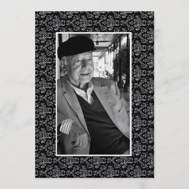 In Memoriam Loving Memory Gold Heaven Poem Photo Program (Front)