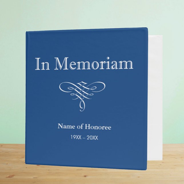 In Memoriam Photo or Guest Book 3 Ring Binder (Creator Uploaded)