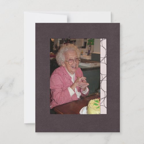 In Memoriam Remembrance Death Notice Photo Personalized Invitation