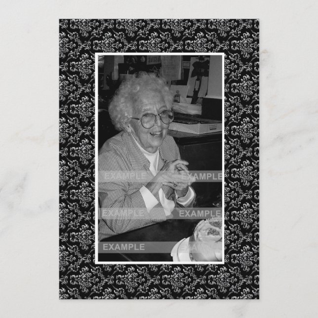 In Memoriam Remembrance Death Notice Photo Program (Front)