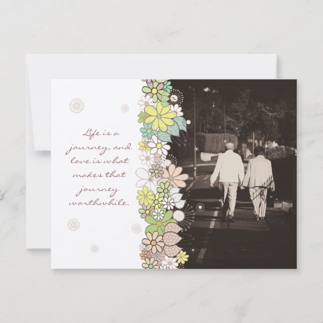In Memoriam Thank You Husband or Wife Death Invitation (Front)