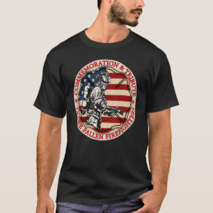 In Memory And Honor Of Firefighters Remembering Th T-Shirt