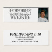 IN MEMORY-BELIEVE (Front & Back)