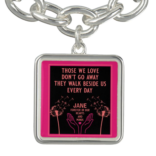 In Memory Bereavement And Loss Photo Print Bracelet (Design)