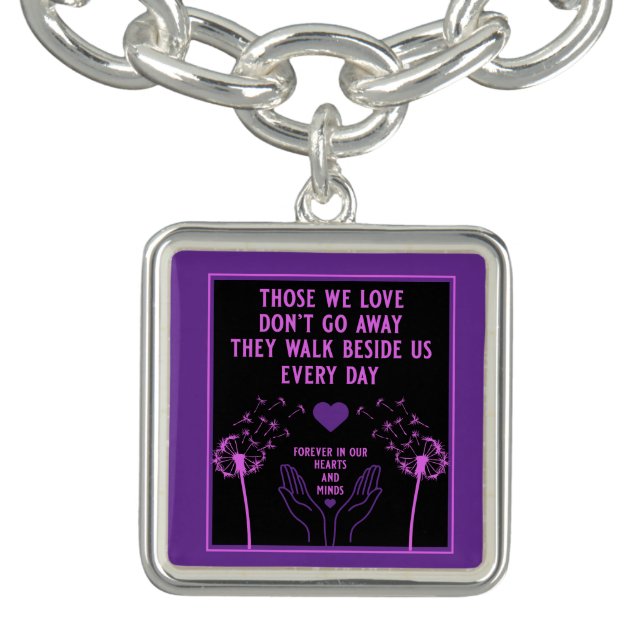 In Memory Bereavement And Loss Photo Print Bracelet (Design)