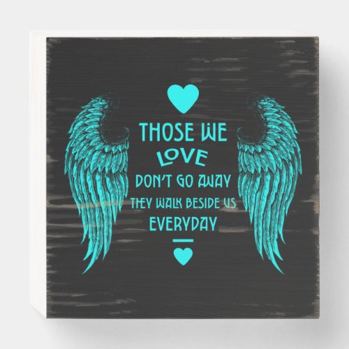 In Memory Bereavement And Loss Photo Print Card Wooden Box Sign