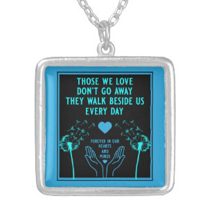In Memory Bereavement And Loss Photo Print Silver Plated Necklace
