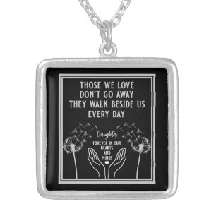 In Memory Bereavement And Loss Photo Print Silver Plated Necklace