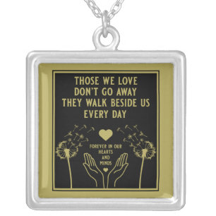 In Memory Bereavement And Loss Photo Print Silver Plated Necklace
