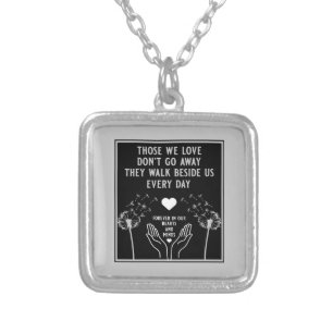 In Memory Bereavement And Loss Photo Print Silver Plated Necklace