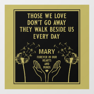 In Memory Bereavement And Loss Photo Print Wall Decal