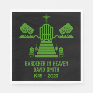 In Memory Bereavement Gardener Funeral Napkins