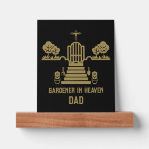 In Memory Bereavement Gardener Funeral Picture Ledge