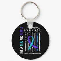 In Memory Brother Suicide Awareness Prevention Ame Keychain