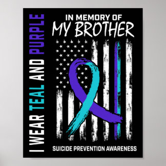 In Memory Brother Suicide Awareness Prevention Ame Poster
