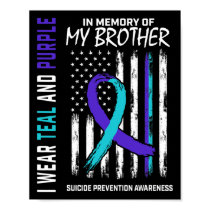 In Memory Brother Suicide Awareness Prevention Ame Poster