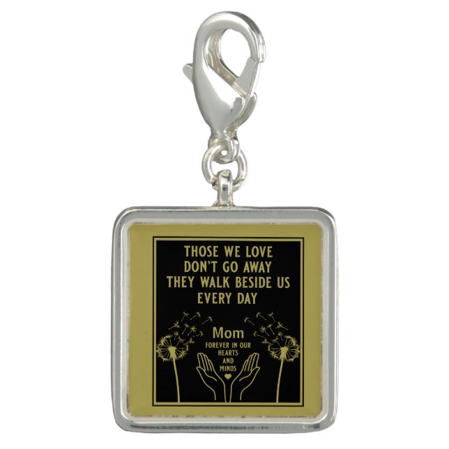 In Memory Catholic Bereavement  Charm (Front)