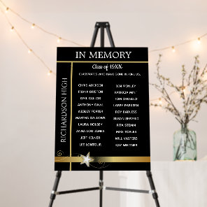 In Memory. Class Reunion Tribute Board
