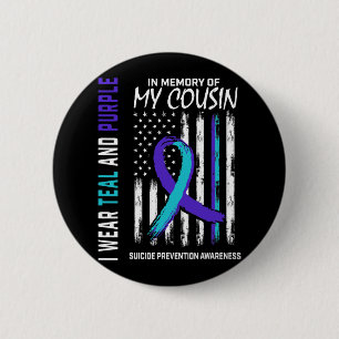 In Memory Cousin Suicide Awareness Prevention Amer Button