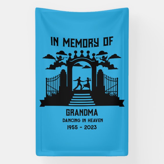 In Memory Dancers Funeral Banner (Vertical)