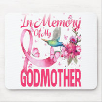In Memory For My Godmother Hummingbird Breast Mouse Pad