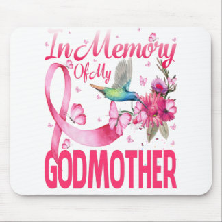 In Memory For My Godmother Hummingbird Breast Mouse Pad